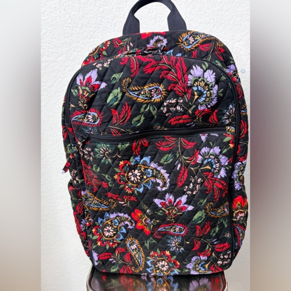 Vera Bradley Lay Flat packable Travel  Backpack Lightweight Cotton. NWOT